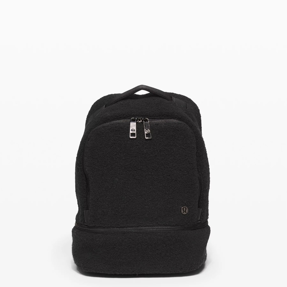 lululemon athletica Handbags - Lululemon City Adventurer Backpack Mini *Sherpa Fleece 10L Black